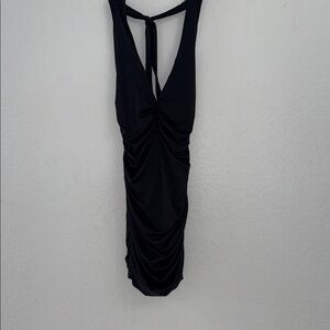 Chic Black Backless Dress